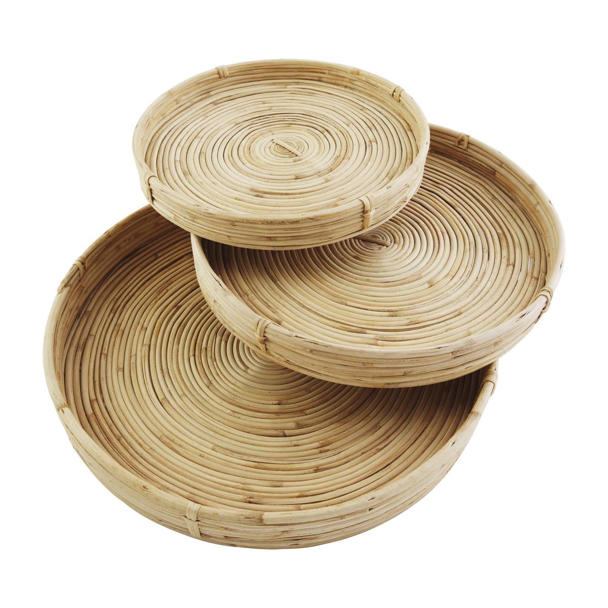 Cane Tray Set