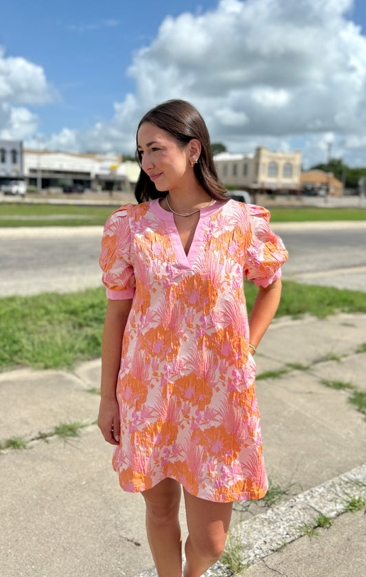 Peach Mix Dress