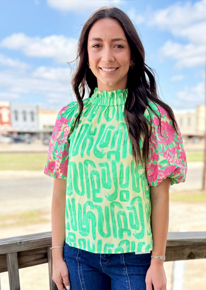 Lime Light Blouse