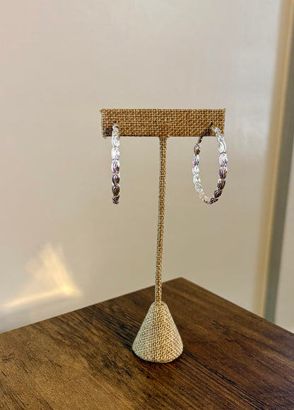 Victoria Silver Hoop