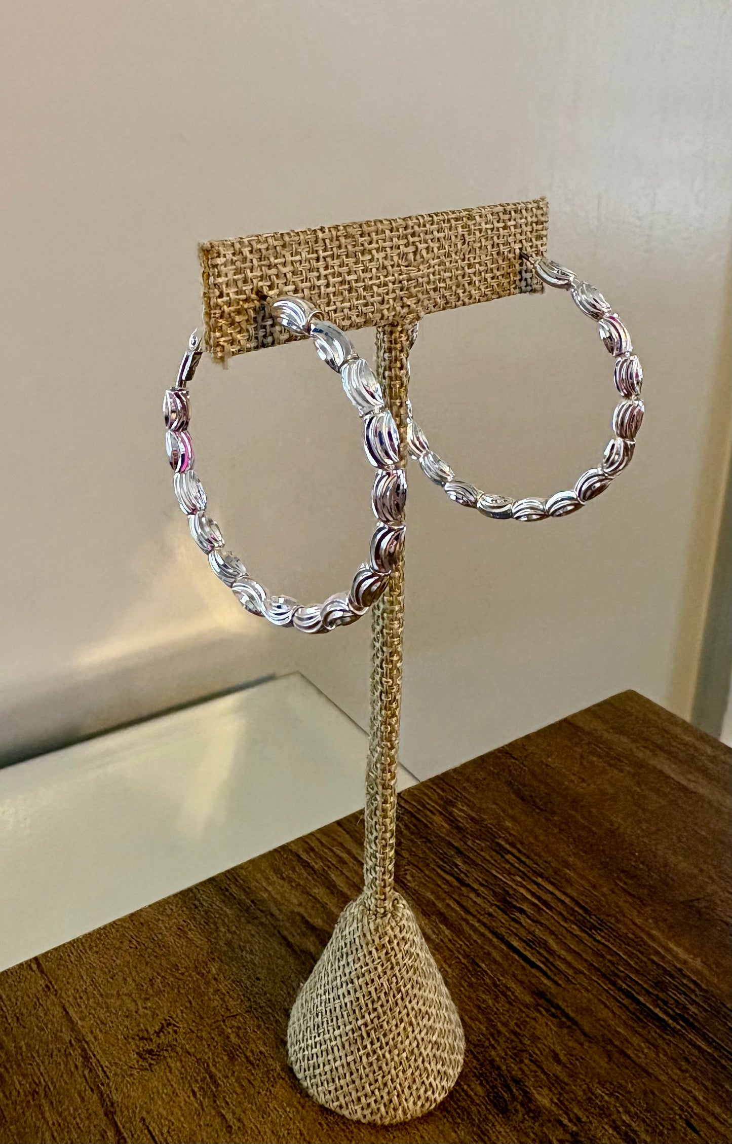 Victoria Silver Hoop