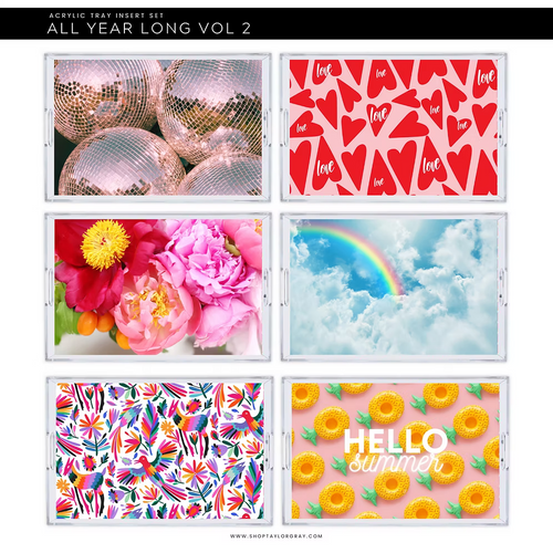 All Year Long Taylor Gray Acrylic Tray & Inserts