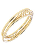 Isla Bangle Set of 3 in Shiny Gold