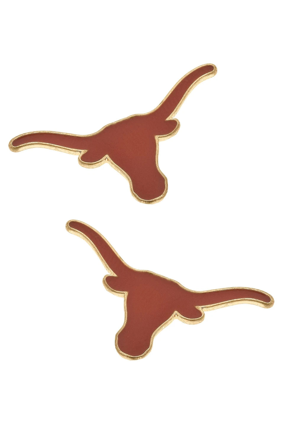 Texas Longhorns Enamel Logo Stud Earrings in Shinn