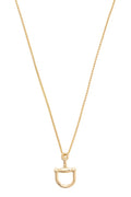 Cinnamon Horsebit Necklace in Shiny Gold