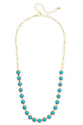 Albuquerque Half Linked Necklace in Turquoise