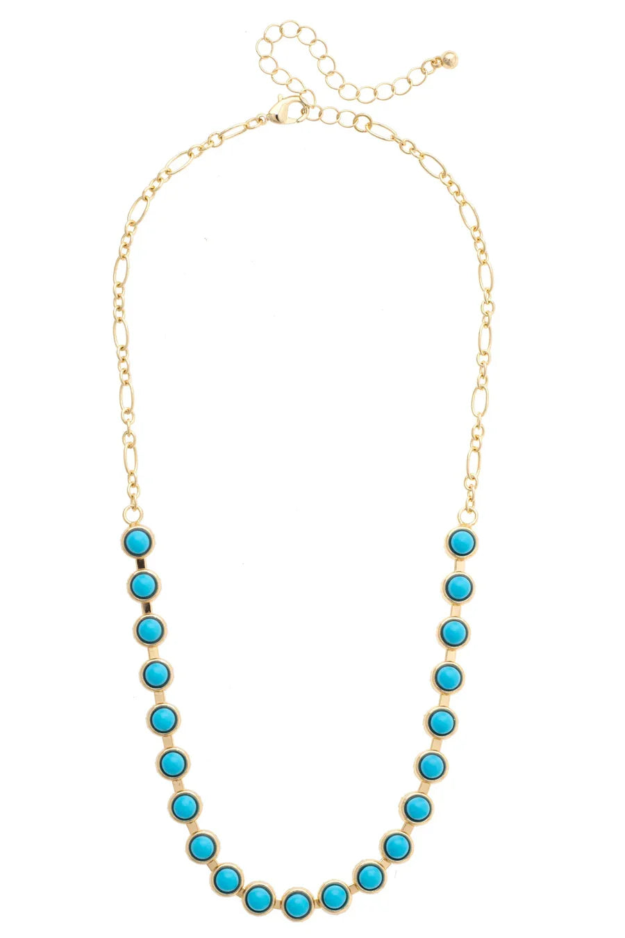 Albuquerque Half Linked Necklace in Turquoise
