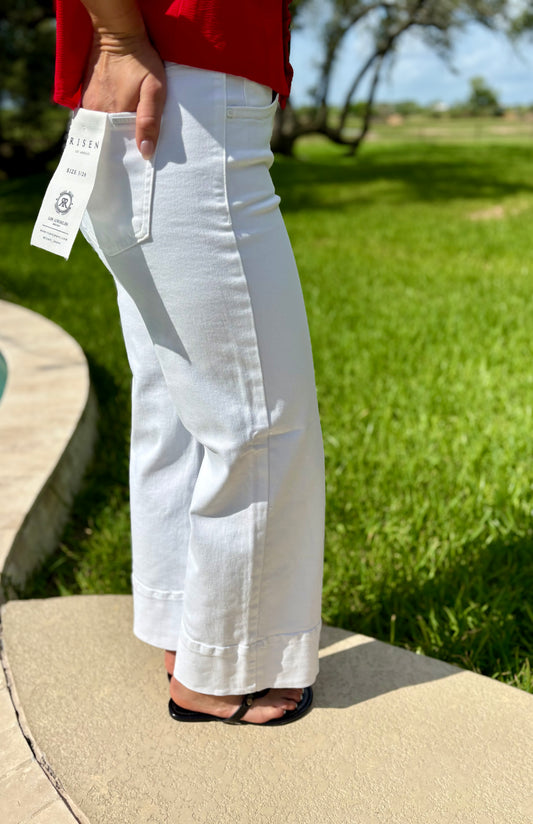 White Denim Jeans by Risen