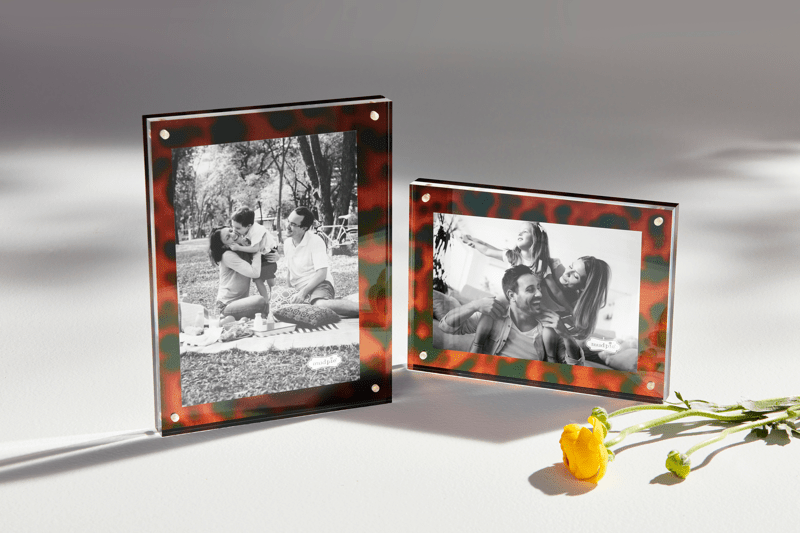 Tortoise Acrylic Block Frame by MudPie