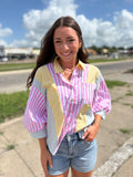 Sherbert Stripes Top