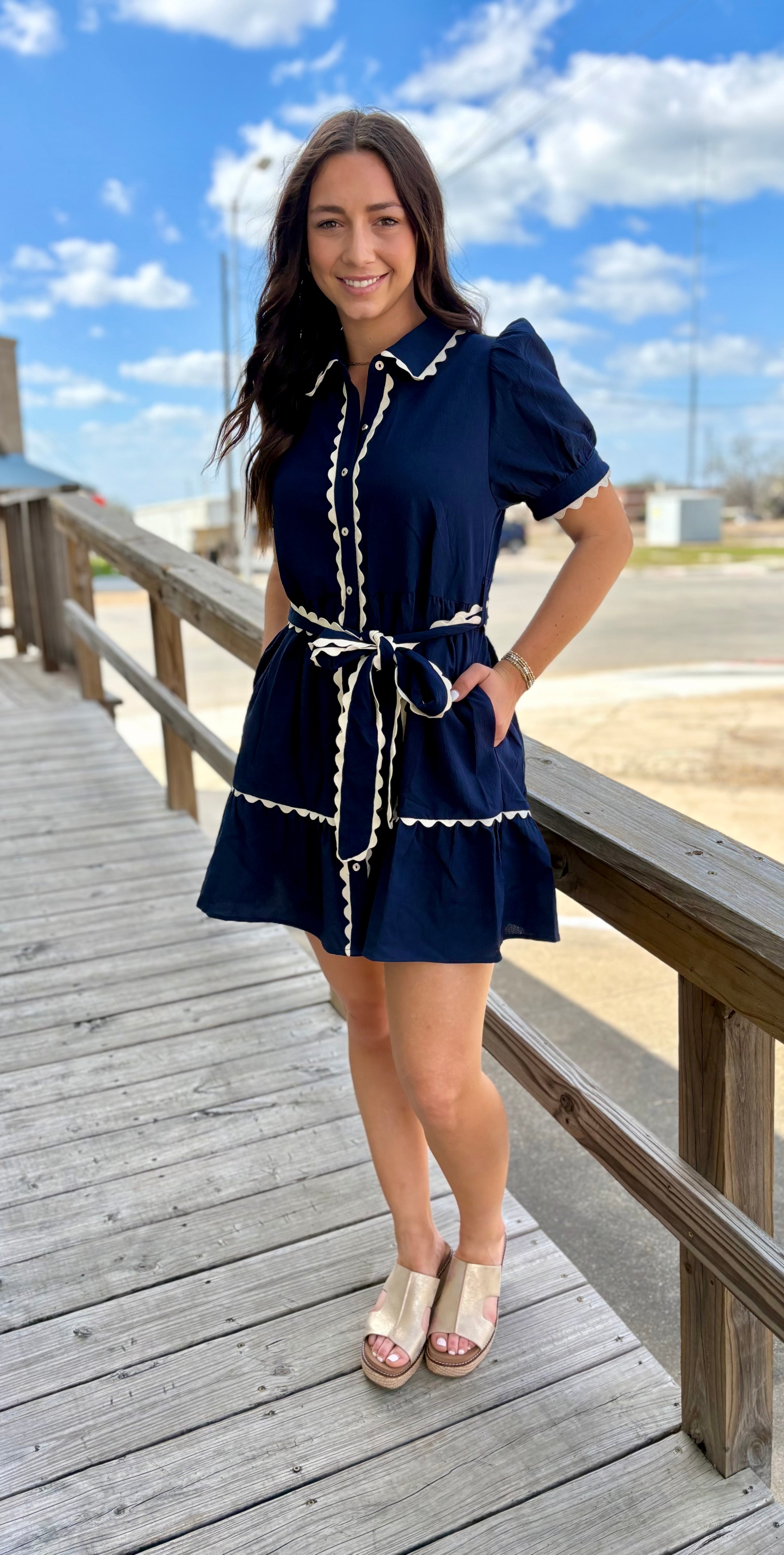 Darling Navy Dress