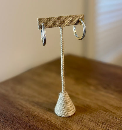 Jolee Two Tone Hoop