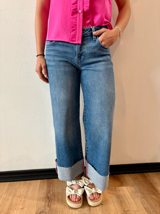 Pink Stitch Jean