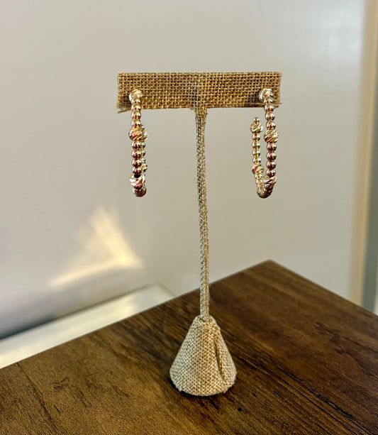 Blakely Beaded Hoop