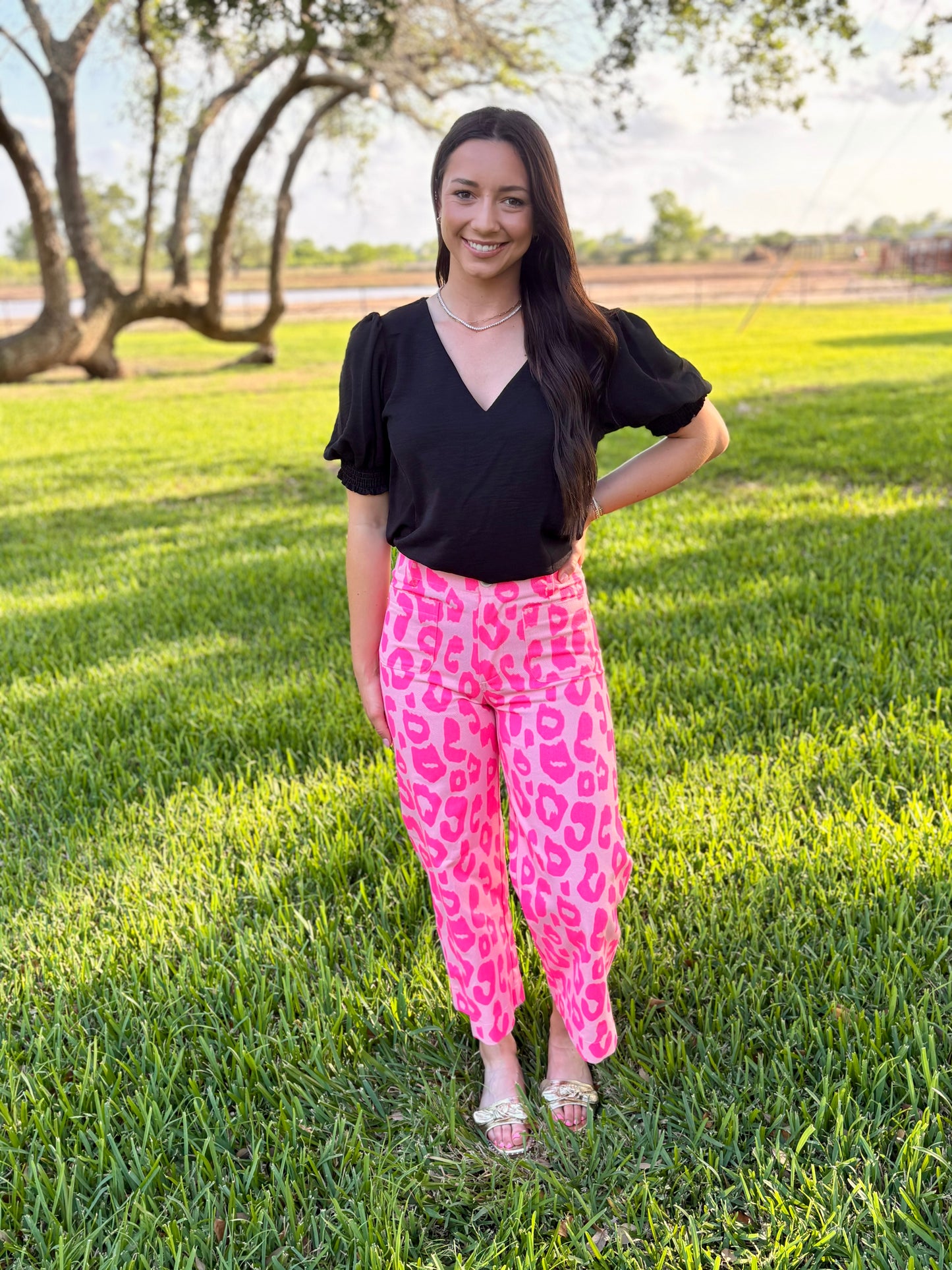 Pink Leopard Pants