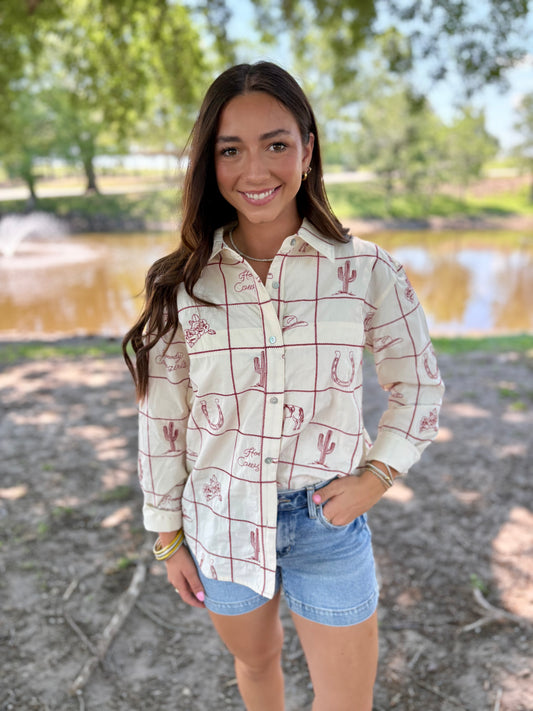 Rodeo Block Button Down