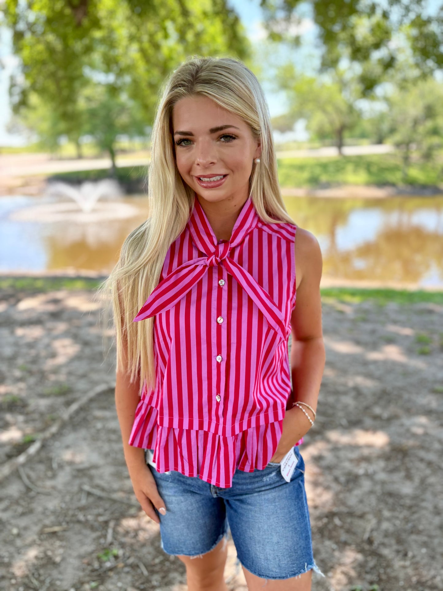 Sweetheart Stripe Tank