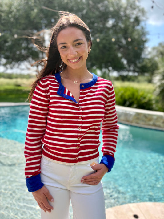 American Striped Sweater