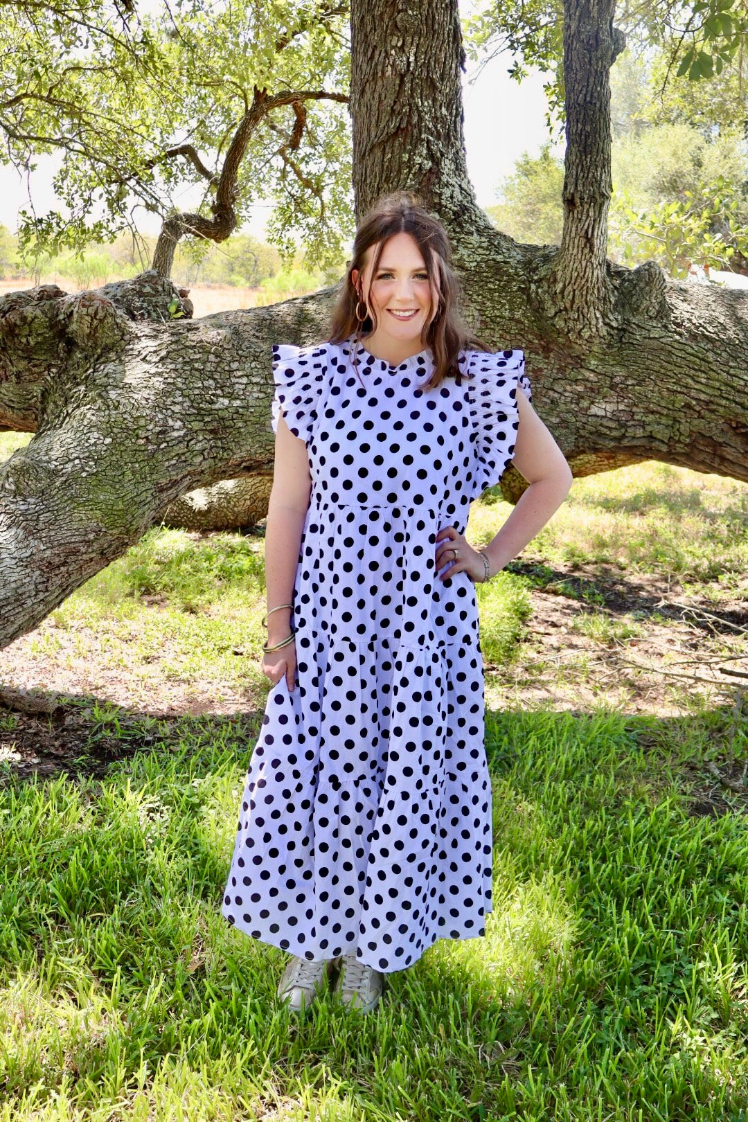 Polka Dot Game Day Dress