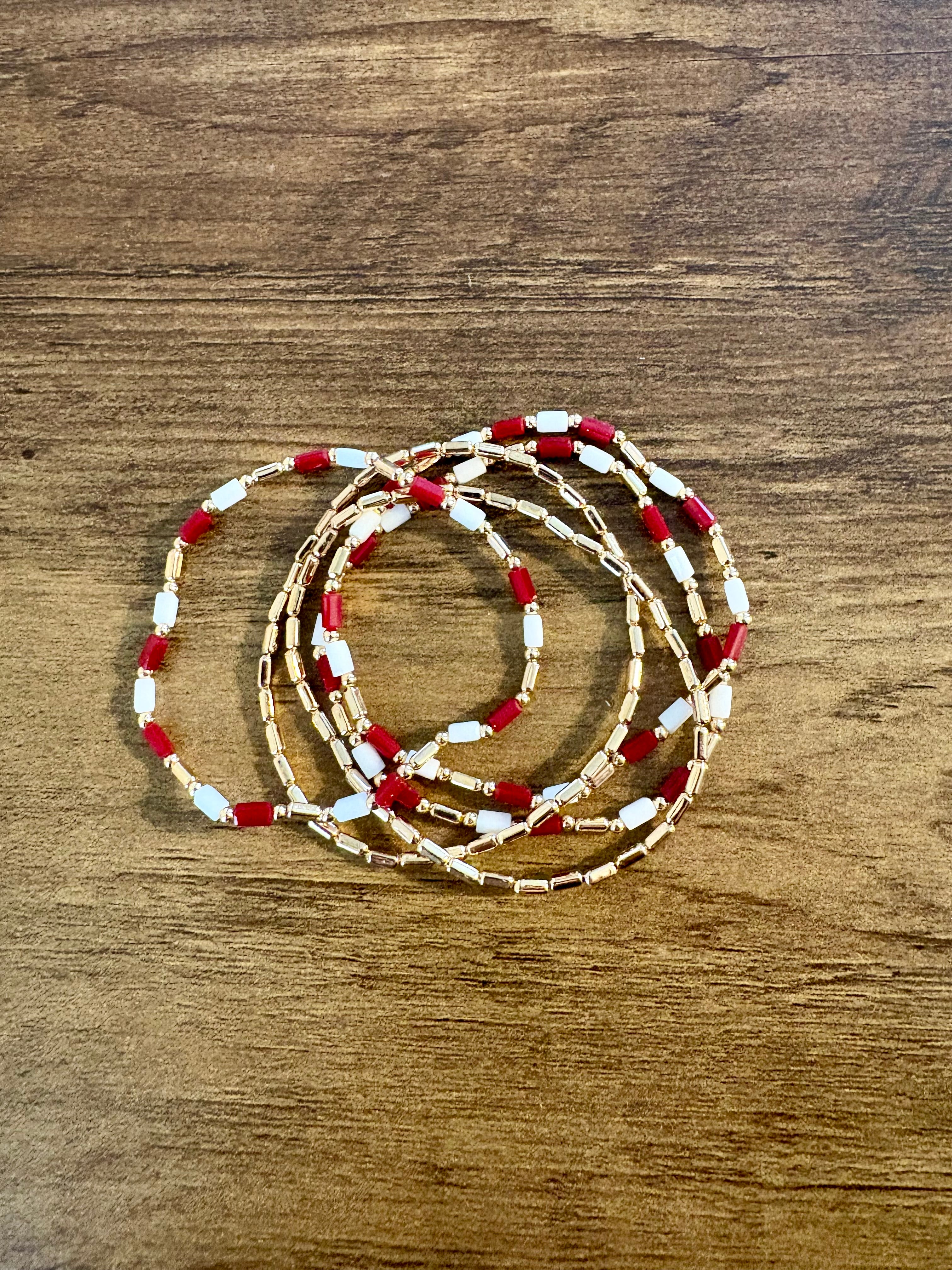Maroon Spirt Bracelet Set