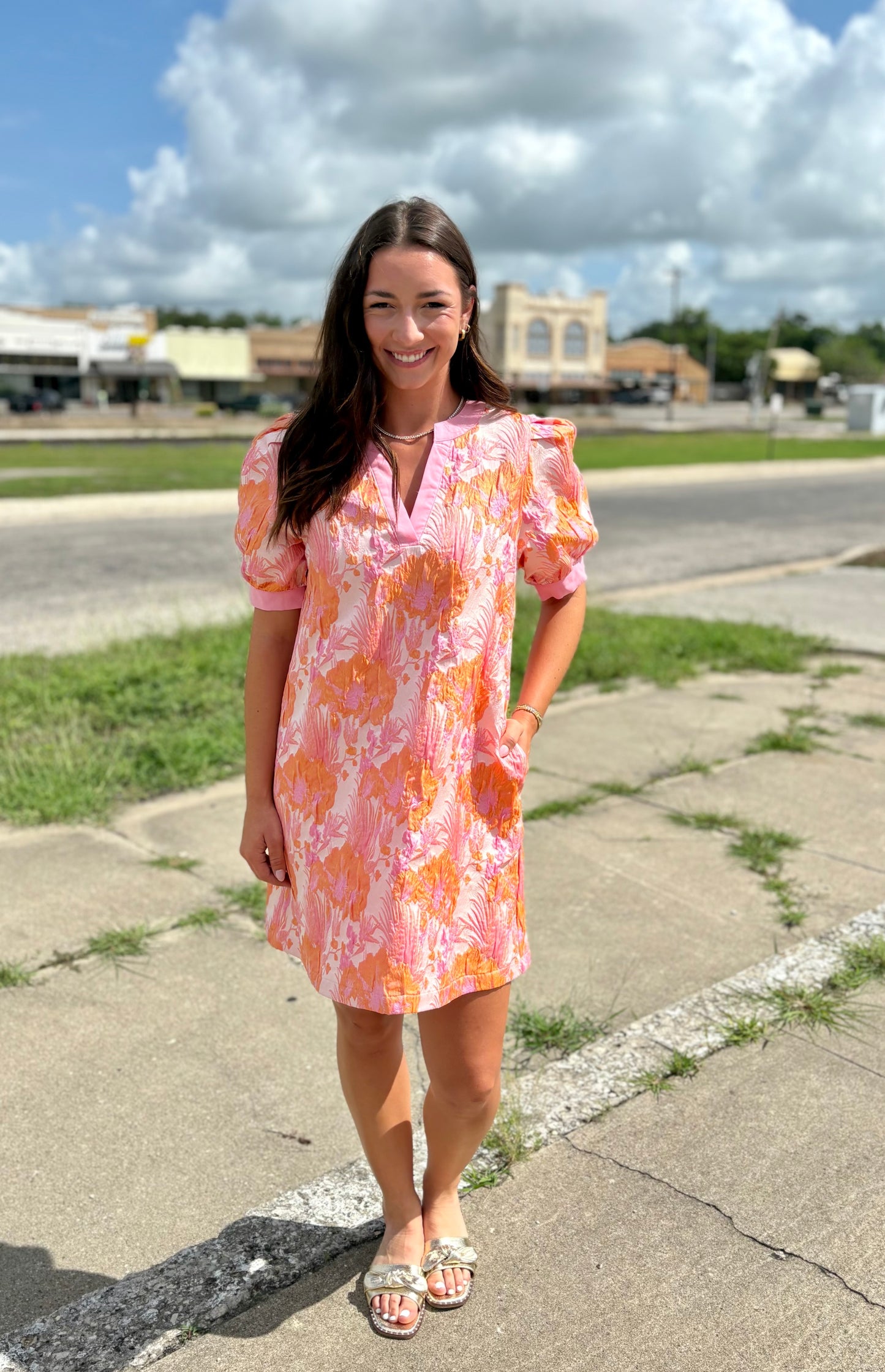 Peach Mix Dress