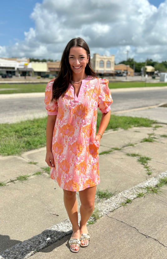 Peach Mix Dress