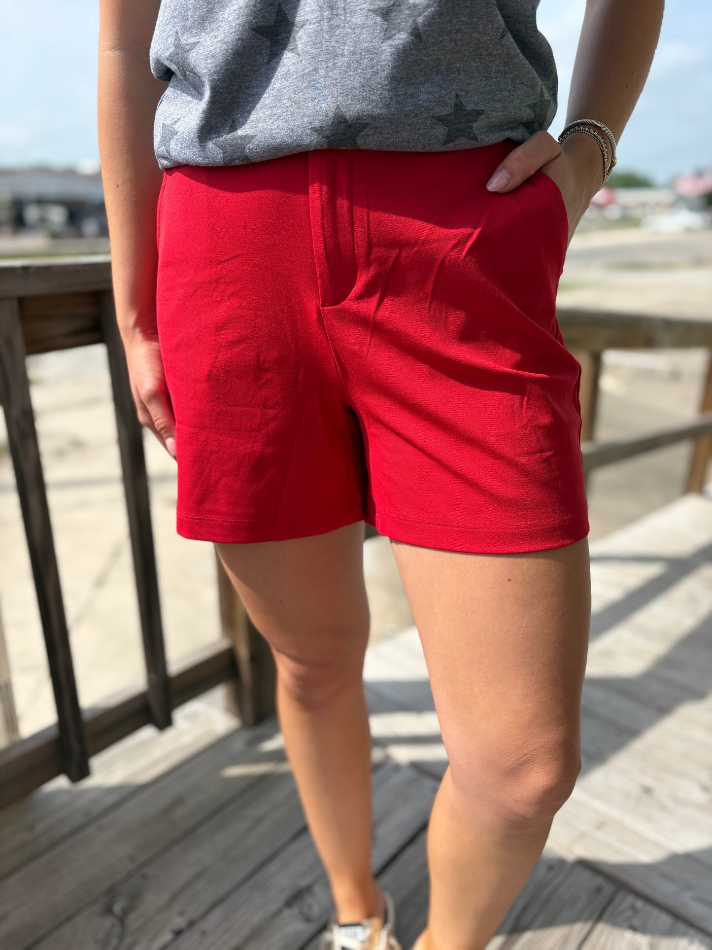 Hot Shot Red Shorts
