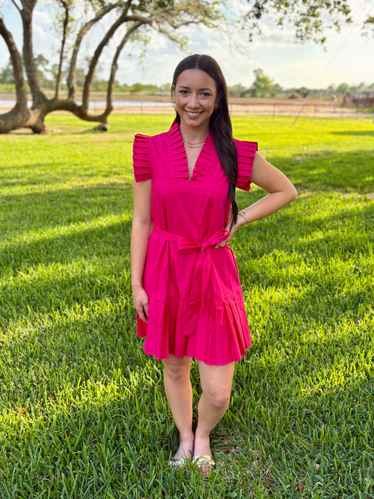 Pretty in Pink Tie Dress