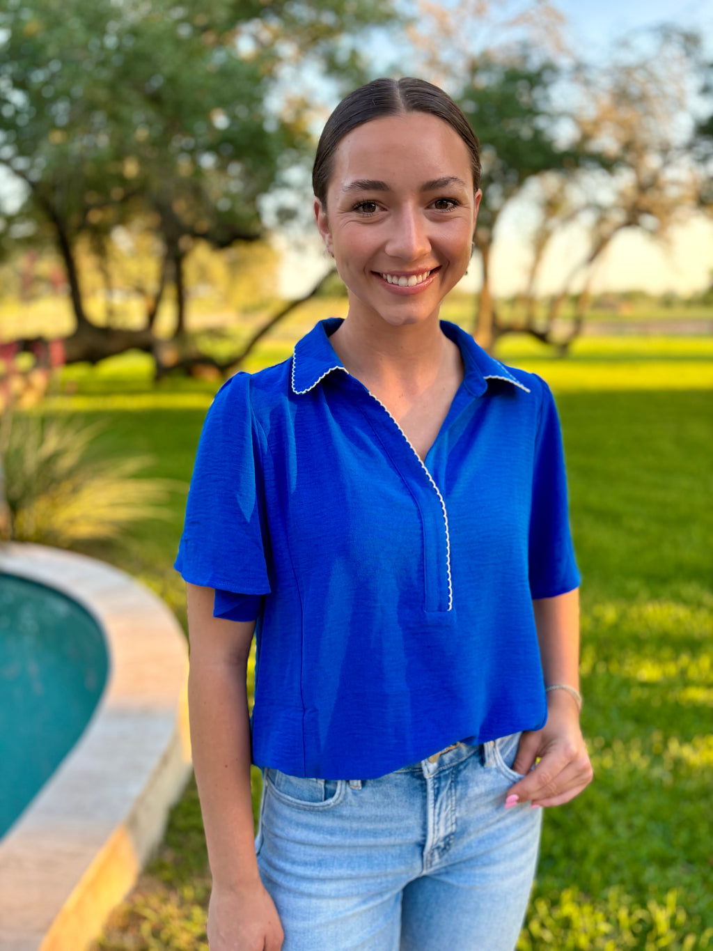 Island Glow Royal Top