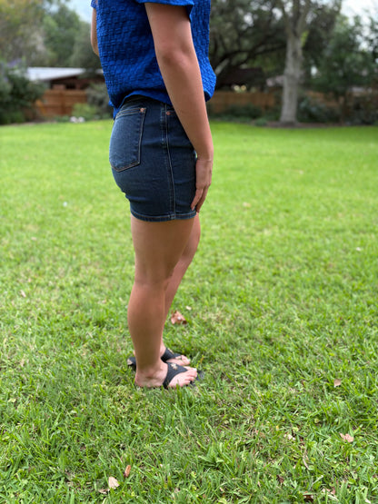 Wendi Denim Dark Wash Shorts by Judy Blue
