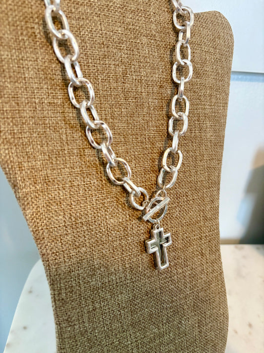 Bold Cross Necklace