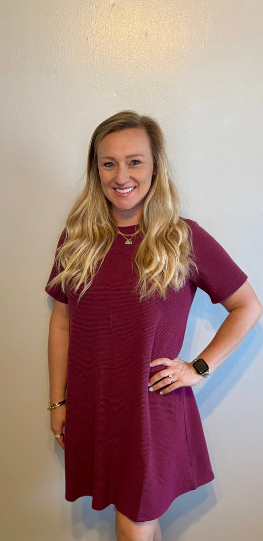 Game Day Maroon Dress