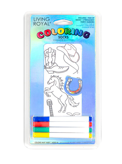 Coloring Socks for Kids