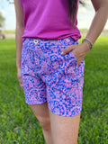 Pink Paisley Shorts