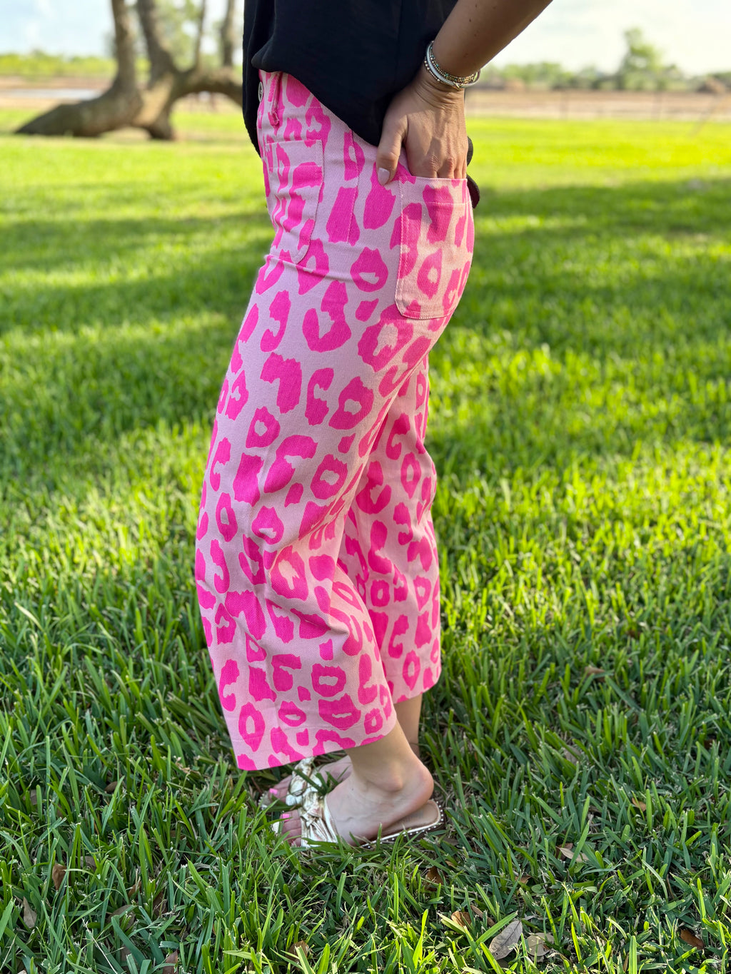 Pink Leopard Pants