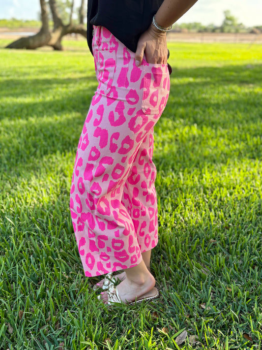 Pink Leopard Pants