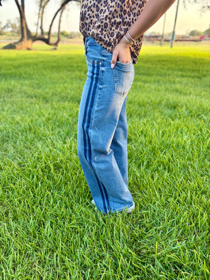 Signature Stripe Jean by Risen