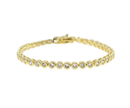 18K Gold Classic Tennis Bracelet