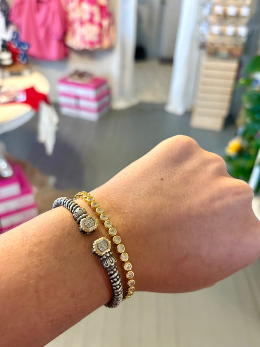18K Gold Classic Tennis Bracelet