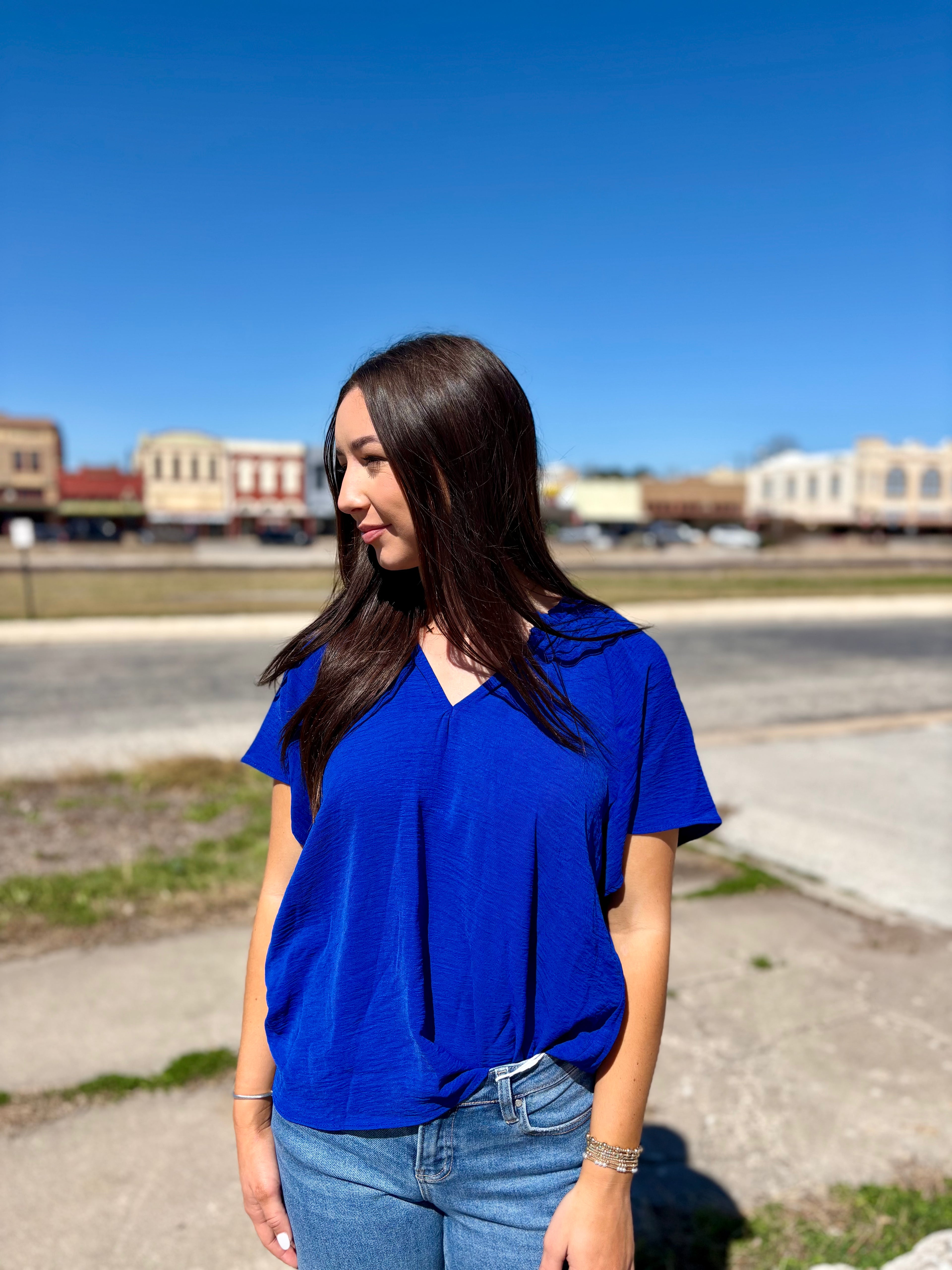 Lisa Royal Blue Top