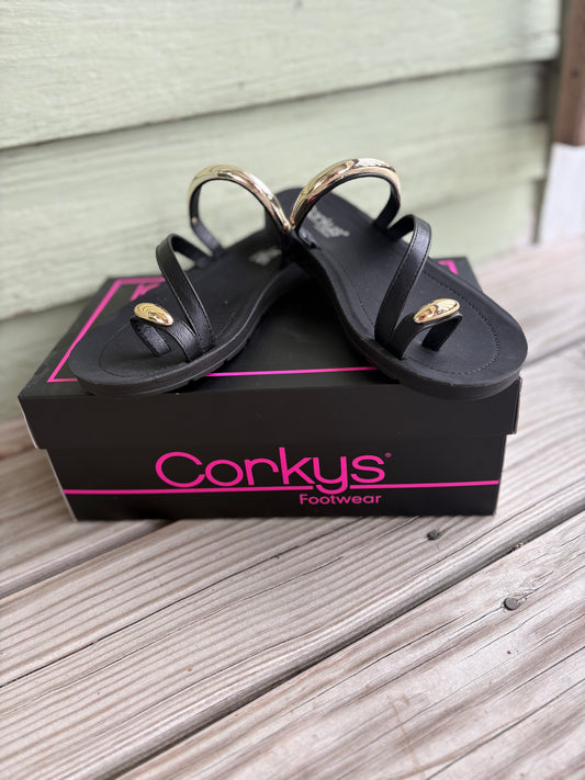 Hit The Strip Black Sandals