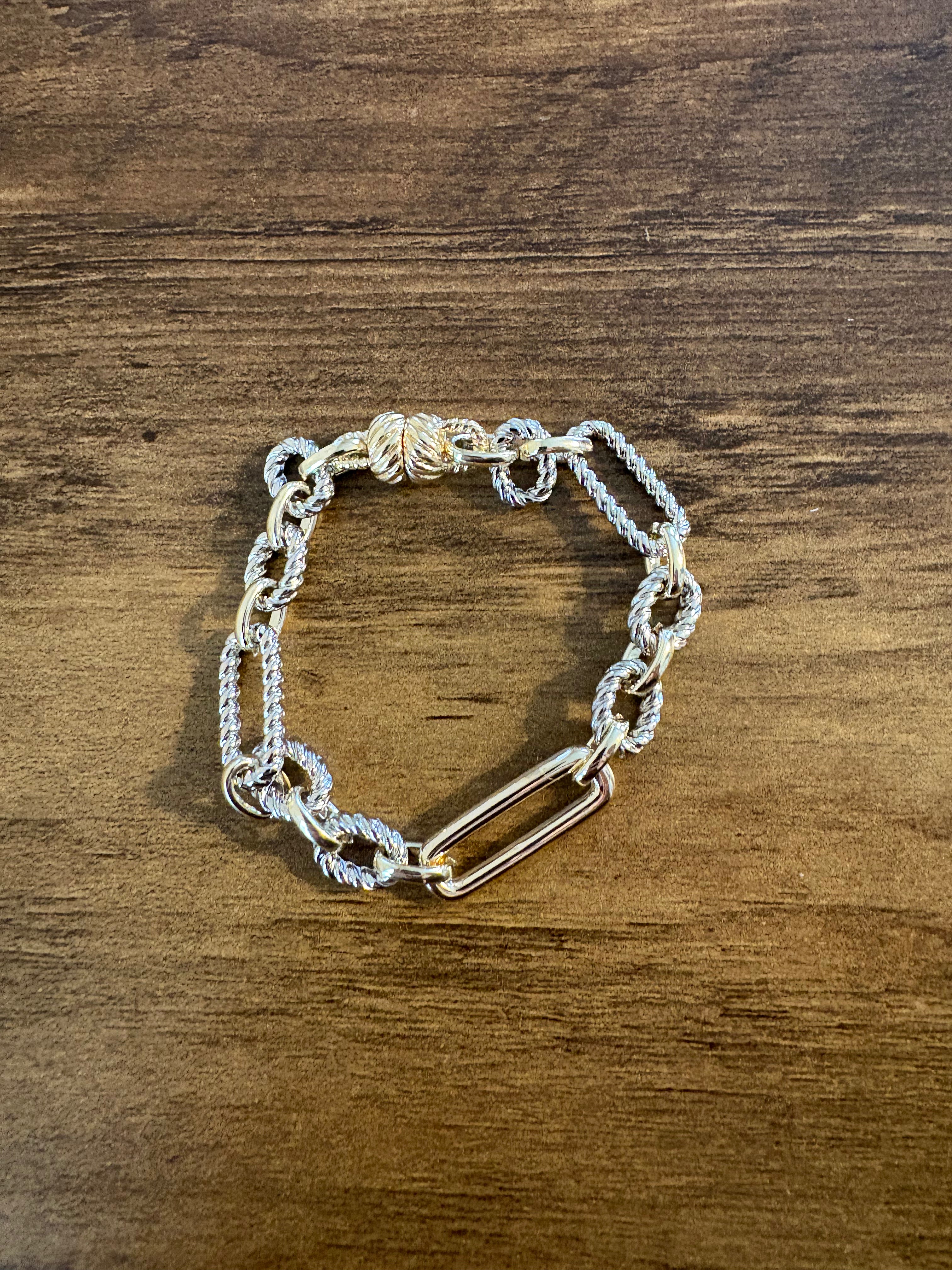 Laine Two Tone Magnetic Bracelet