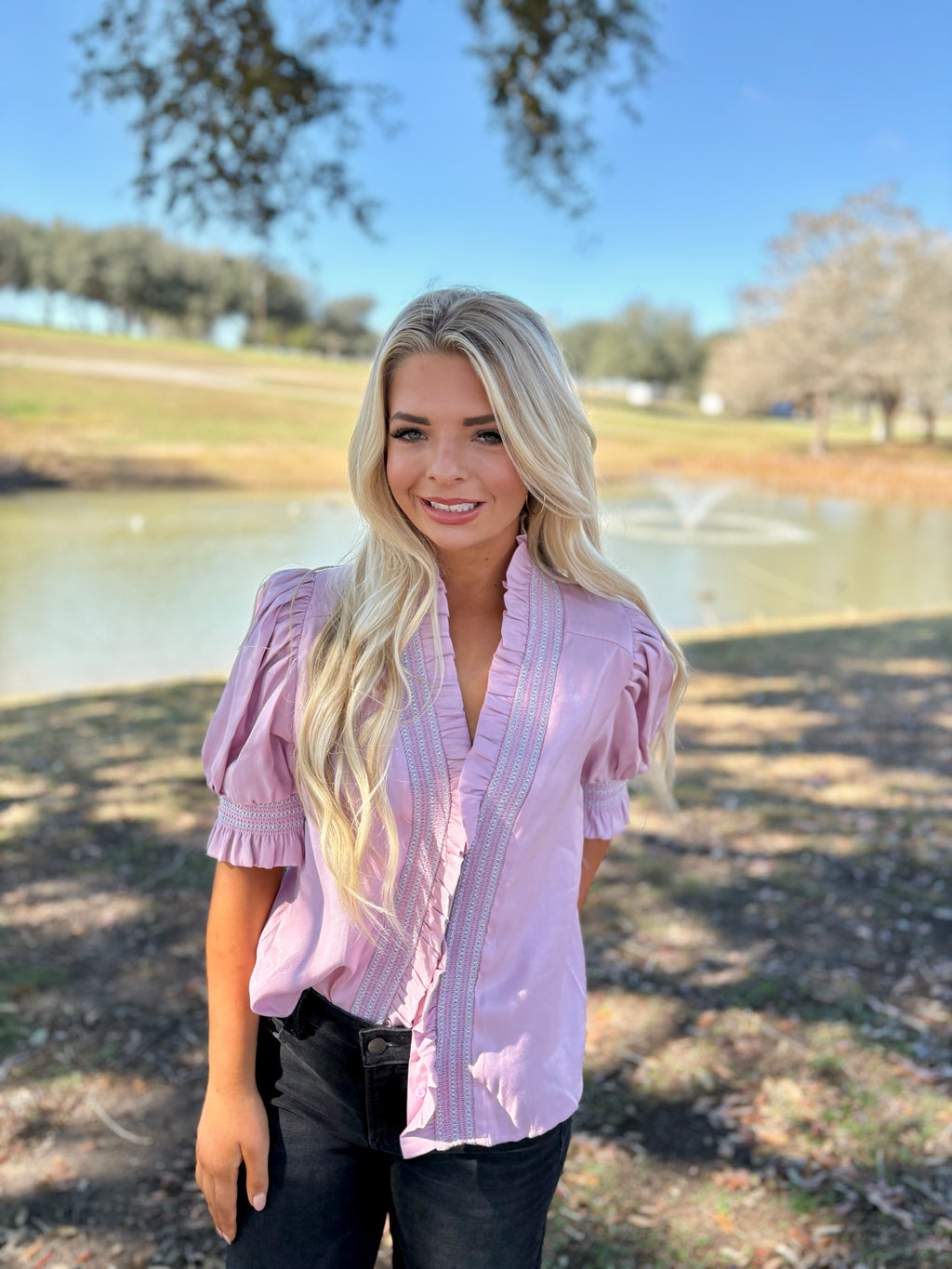 Avery Blush Top