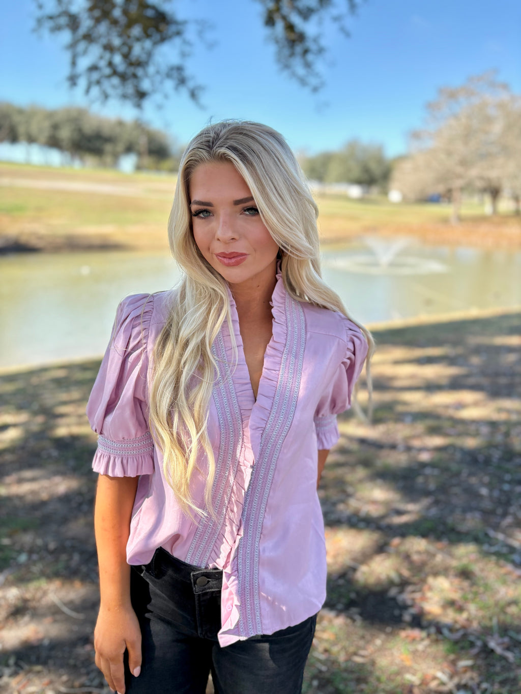Avery Blush Top