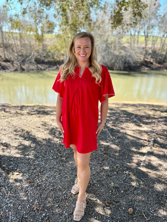 Zoe Red Dress