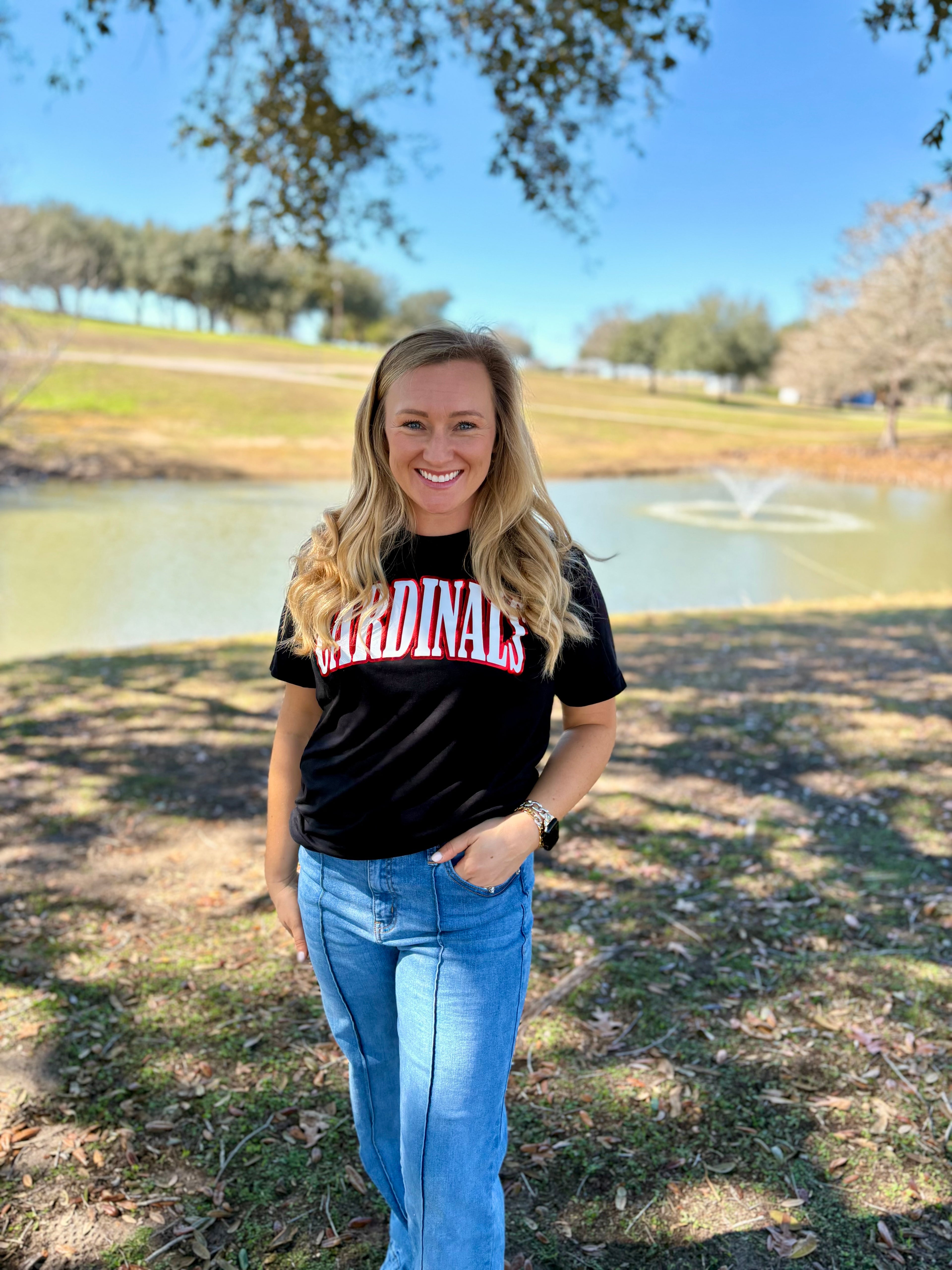 Arched Cardinals Spirit Tee
