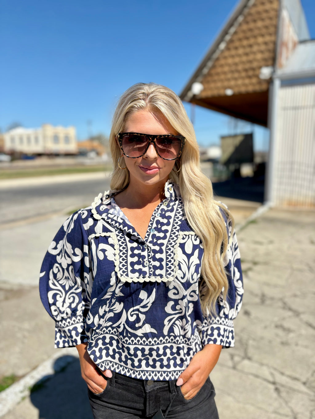 Melissa Long Sleeve Pattern THML Top