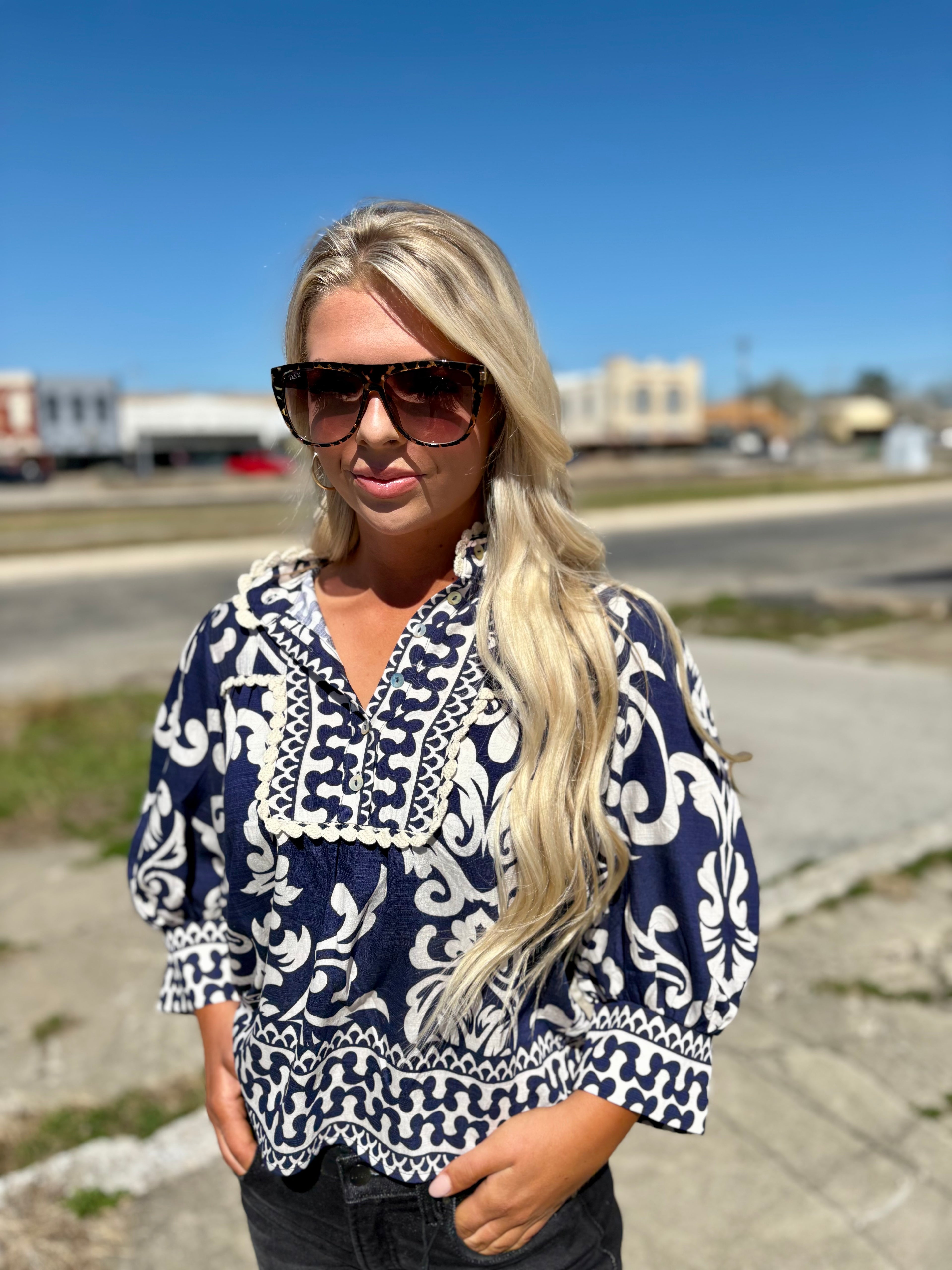 Melissa Long Sleeve Pattern THML Top