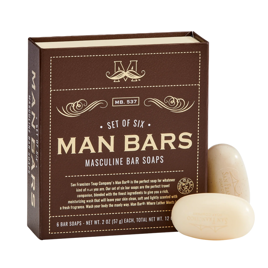 Man Bar Set of 6 Soaps
