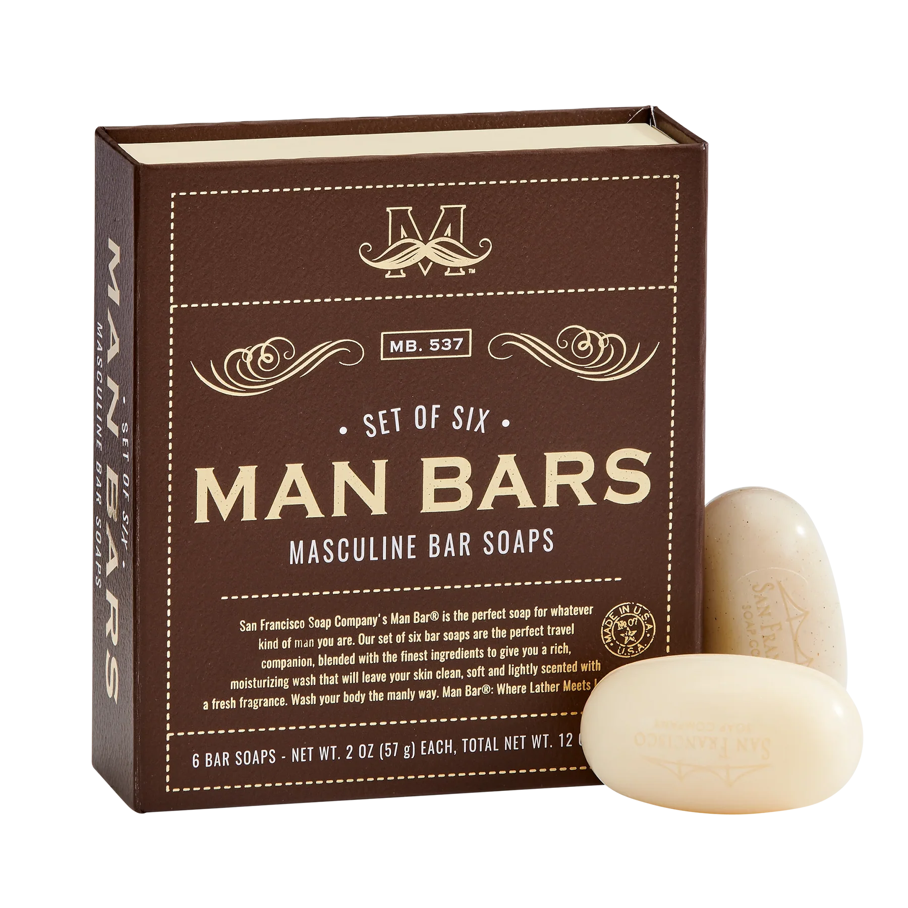 Man Bar Set of 6 Soaps